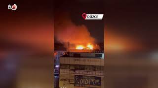 Alevlere Teslim Olan Çatı Güçlükle Söndürüldü