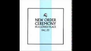 New order Ceremony In a lonely place 12'' single 1981