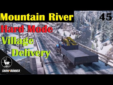 Village Delivery ⚠️ SnowRunner Hard Mode ⚠️ Alaska Contracts