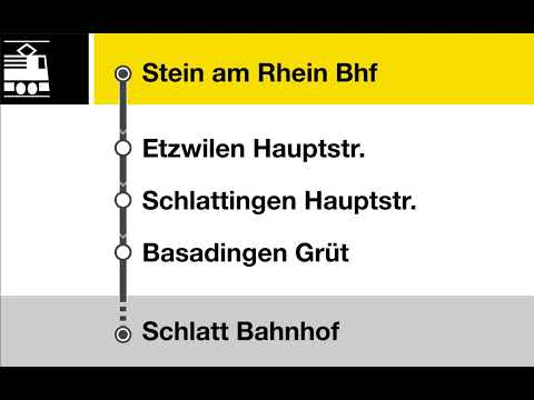 VBSh Ansagen • BE • Stein am Rhein, Bahnhof – Schlatt, Bahnhof