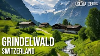 Grindelwald, Most Beautiful Village Of 🇨🇭 Switzerland [8K HDR] Walking Tour