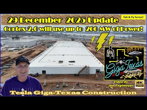 Cortex 2 Deep Dive, Crashed Cybercab & New Model Y Castings. 29 Dec 2025 Giga Texas Update (10:35AM)