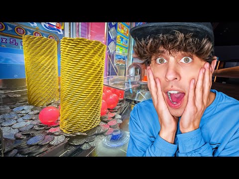 This New Coin Pusher Is INSANE! *HUGE JACKPOT*