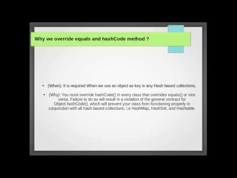 Java Interview Question #9: Why we override equals and hashCode method ?