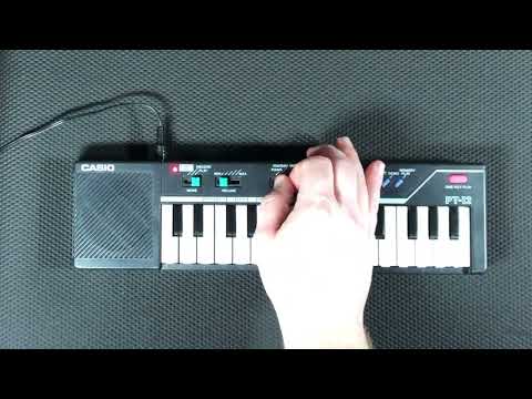Casio PT-12 Vintage 1980's Mini Key Synthesizer - Black image 9