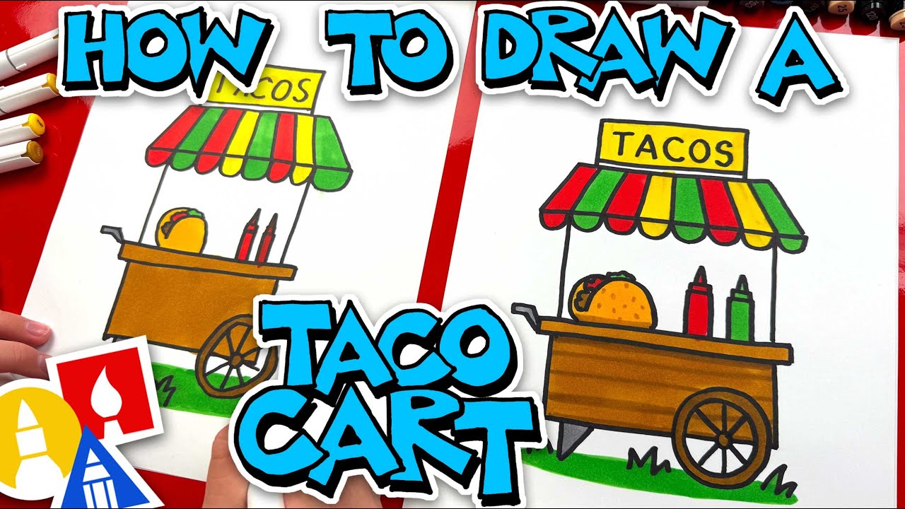 How To Draw A Taco Cart