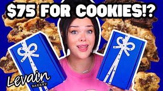 PRICEY $75 WORLD FAMOUS COOKIES | Levain Bakery Unboxing, Taste Test, & Ranking