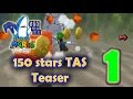 SM64DS 150 Star TAS Teaser 1 JRB 100 Reds Beginning