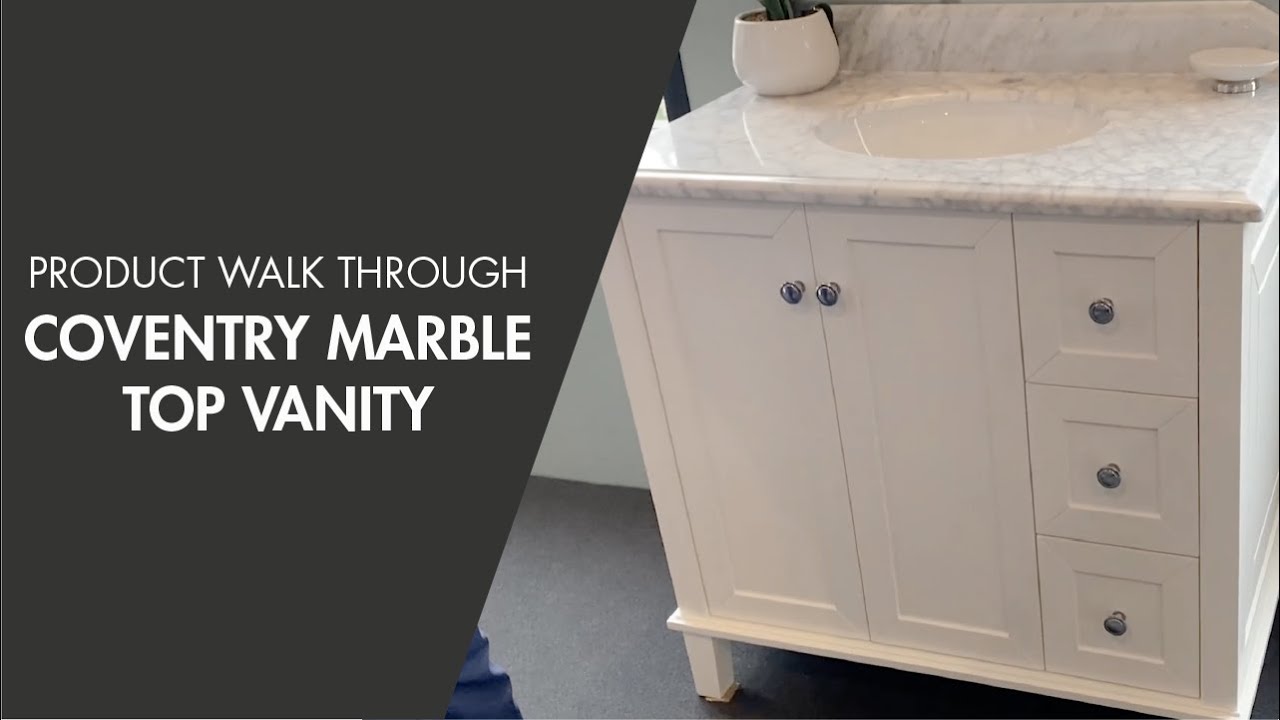 Coventry 60 x 55 Satin White Vanity with Real Marble Top & Ceramic Undercounter Basin