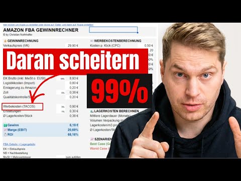 Amazon FBA Gewinnrechner - Produkt richtig rechnen (Update 2024)