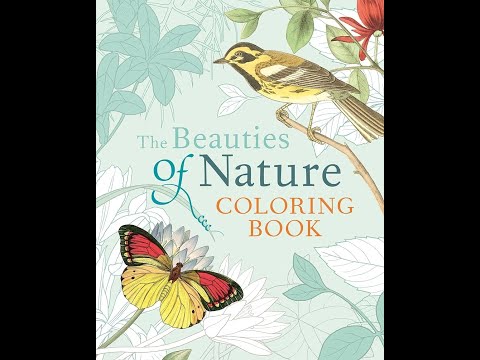 Flip Through The Beauties of Nature Coloring Book