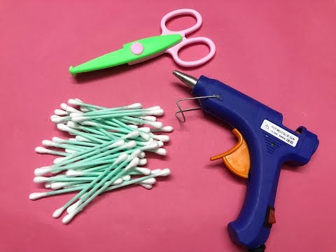 Amazing Craft Ideas With Cotton Buds | Reuse Waste Materials | Cotton Buds Craft ideas