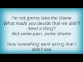 Robert Cray - Some Pain, Some Shame Lyrics