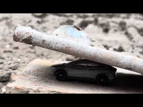 Tesla Model X . SMASHED , CRUSHED !