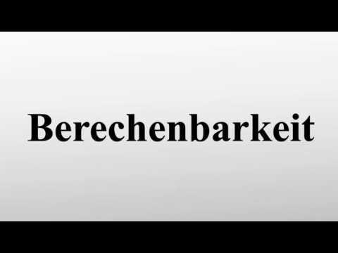 Berechenbarkeit
