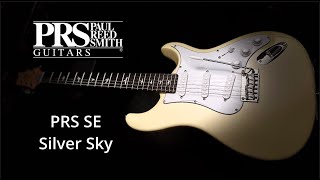 Video thumbnail for PRS SE Silver Sky   Moon White by Jon is just TOO LouD!!