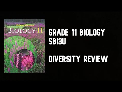 SBI3U - Unit 1 Diversity Review (Unit 1 Final Class) (Grade 11 Biology)