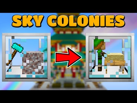 AUTOMATING CRUSHING & SIEVING! SkyColonies EP2 | Modded Minecraft 1.16