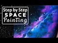 Acrylic Galaxy Painting Tutorial by "Lanchen Designs"