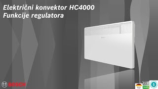 Bosch električni konvektor Heat Convector 4000 - Upoznajte funkcije regulacije