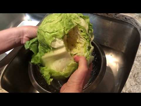 How to peel iceberg lettuce for wraps like Restaurants do