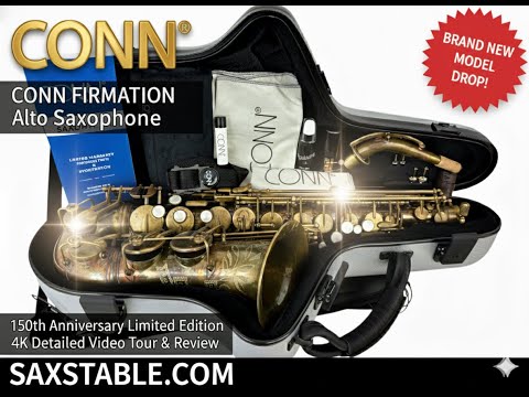 Conn Connfirmation 150th Anniversary CAS 811 LTD Alto Saxophone Rolled Tone Holes image 25