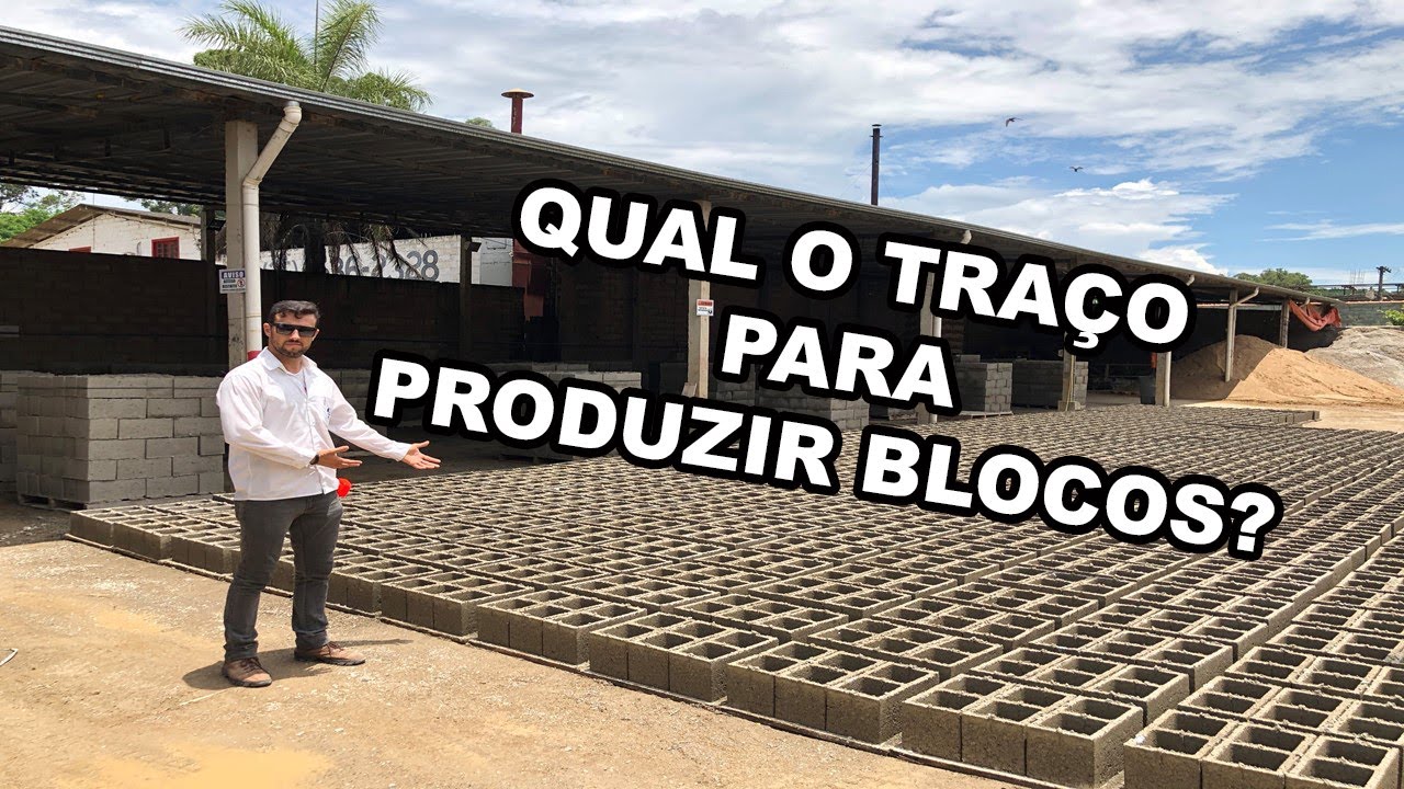 Qual o traço para produzir blocos?