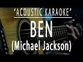 Ben - Michael Jackson (Acoustic karaoke)