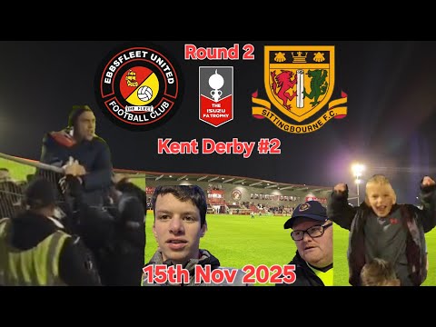 Angry Scenes - Kent Derby #2 Ebbsfleet v Sittingbourne FA Trophy Round 2 (Full Penalty Shootout)
