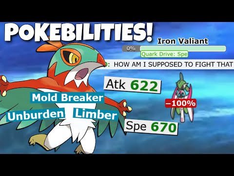 MOLD BREAKER + UNBURDEN HAWLUCHA DESTROYS POKEBILITIES PLAYERS! POKEMON SCARLET AND VIOLET