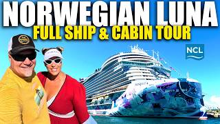 WORLD'S NEWEST CRUISE SHIP NORWEGIAN LUNA! FULL Ship & Cabin TOUR Deck-By-Deck #NCL