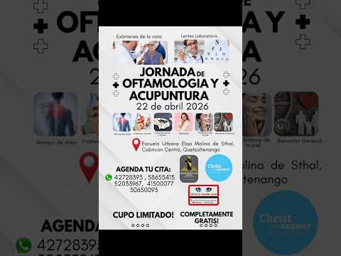 Jornada de Oftalmología y Acupuntura en Cabrican Quetzaltenango 22 de Abril