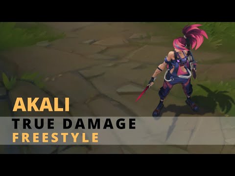 True Damage Akali Freestyle Chroma - League Of Legends