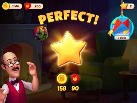 Homescapes Level 3779 With No Boosters - Super Hard Level - Bonus Scene With Austin