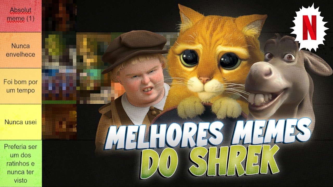 O GATO DE BOTAS PIDÃO É O MELHOR MEME DE SHREK?