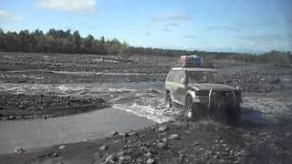 4x4 Nosedives into a Kamchatka river, Russia