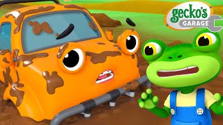 Max Gets Stuck in the Mud! 😬 | Gecko's Garage 🚚 | Cartoons For Kids | Toddler Fun Learning