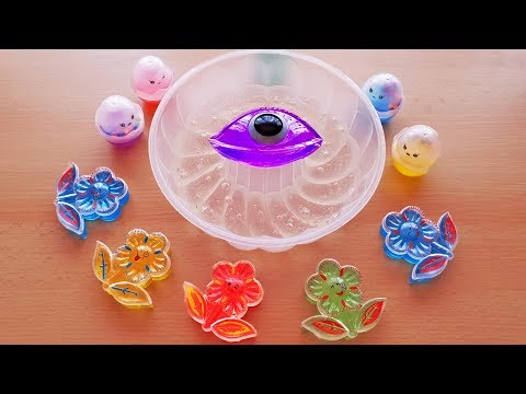 Mixing Store Bought Slime Into Clear Slime #2 #SatisfyingSlime