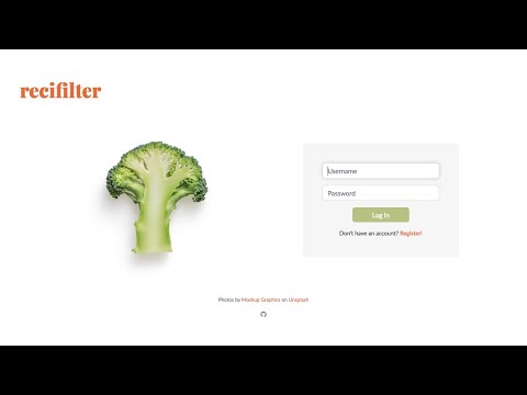 CS50 Final Project: Recifilter