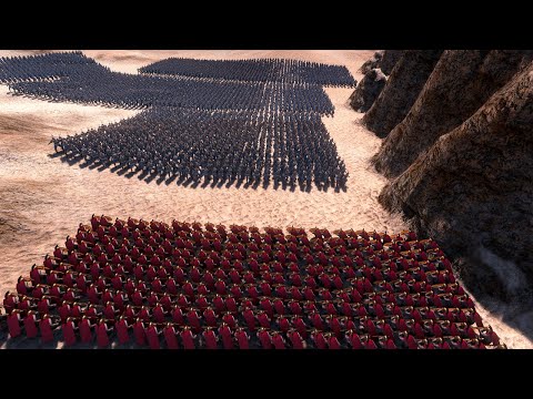 300 Spartans Try to Defend the Valley from 10.000 Persians - Ultimate Epic Battle Simulator