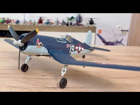 F4U Corsair | 500mm RC Warbird Plane | Unboxing & Maiden Flight | 2s/3s LiPo Volantex