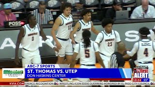 UTEP finds a way to win in OT against D-III opponent St. Thomas, 84-83