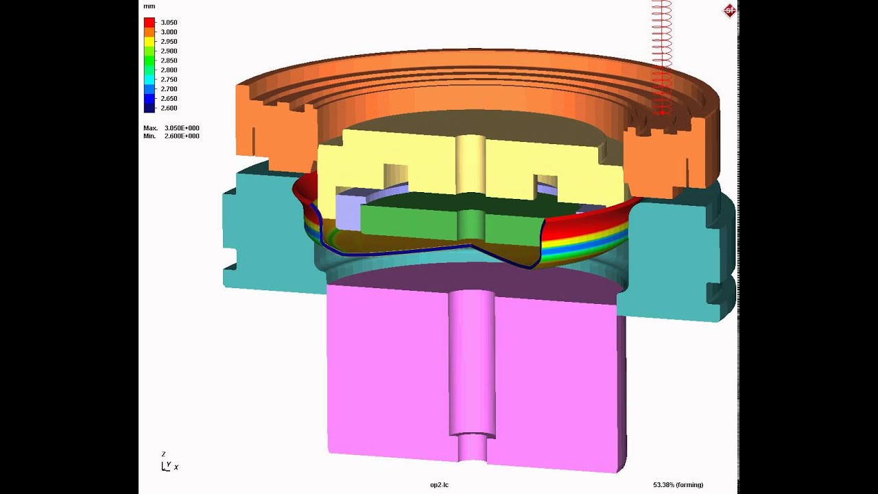 Forming Simulation - Press stamping - Ironing