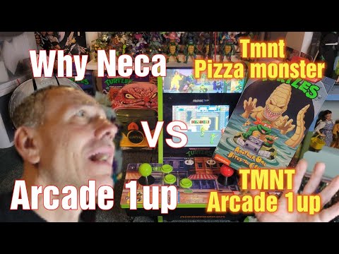 Why Neca TMNT Pizza Monster vs Arcade 1up TMNT Counter-Cade