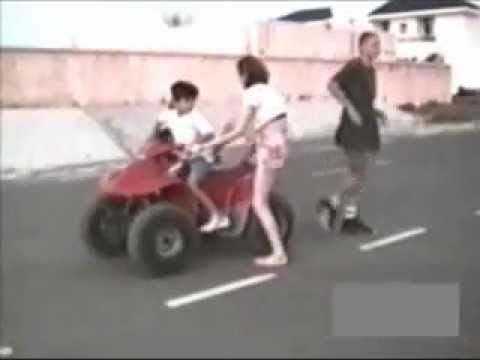 Funny family videos - Sister Ejected From 4x4 ATV During Take Off