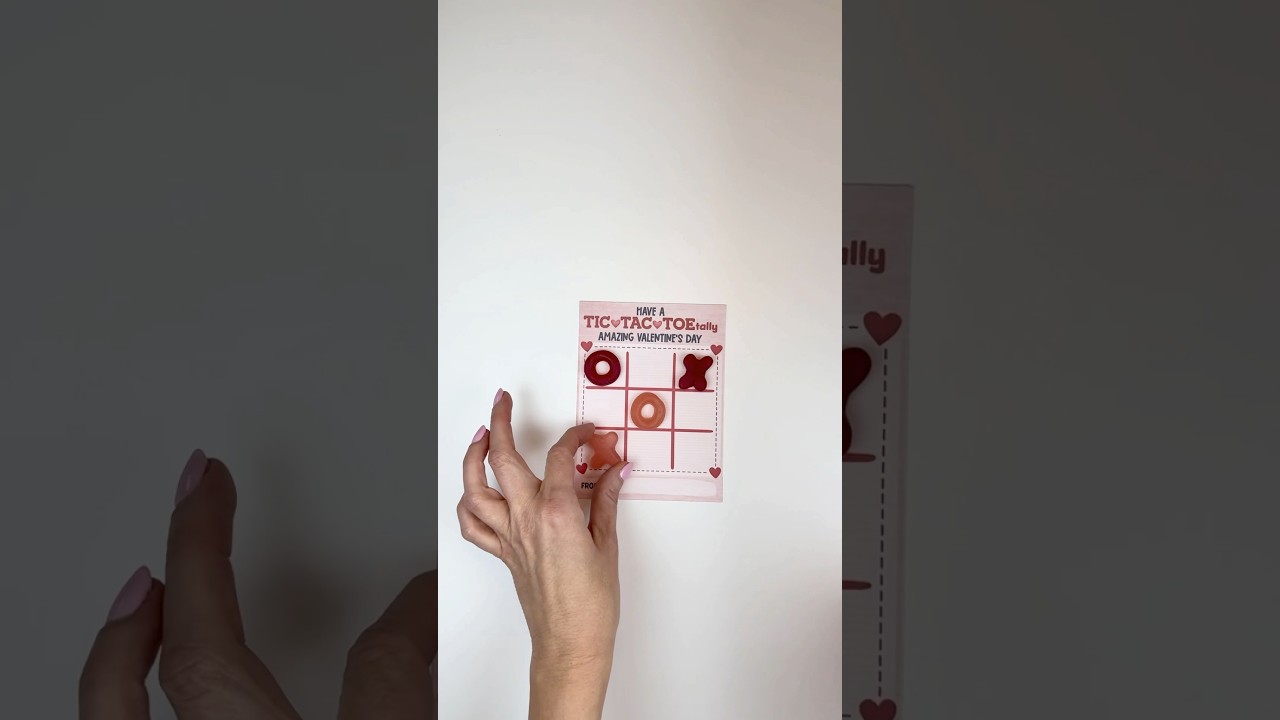 FREE Printable Tic Tac Toe Classroom Valentine 💗