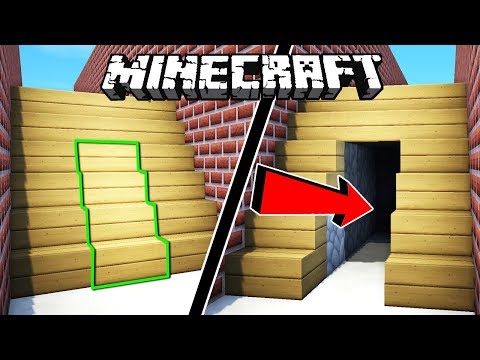 THE IMPOSSIBLE SECRET ROOM TO FIND IN MINECRAFT!  😁TUTORIAL MINECRAFT DOOR IN STAIRCASE