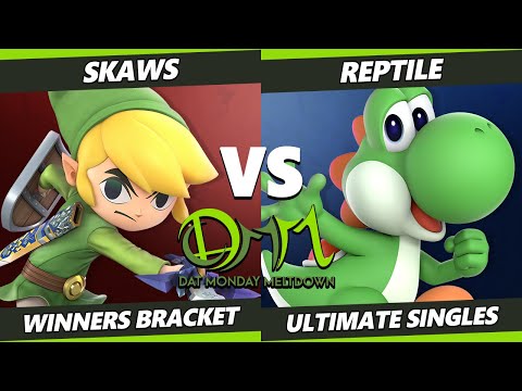 DAT Monday Meltdown 217 - Skaws (Toon Link) Vs. RepTile (Yoshi) SSBU Ultimate Tournament