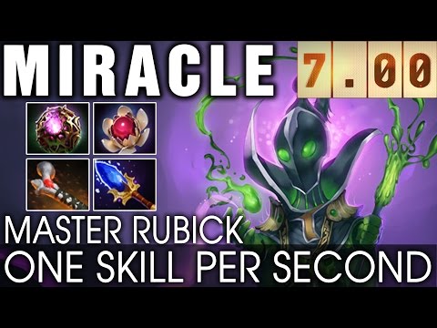 Dota 2 Miracle Rubick - One Skill per Second - Master Rubick Patch 7.00