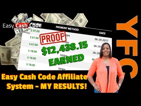 Easy Cash Code Real Income Proof | My Results I've Earned $12,438.15 with The ECC Affiliate System Video